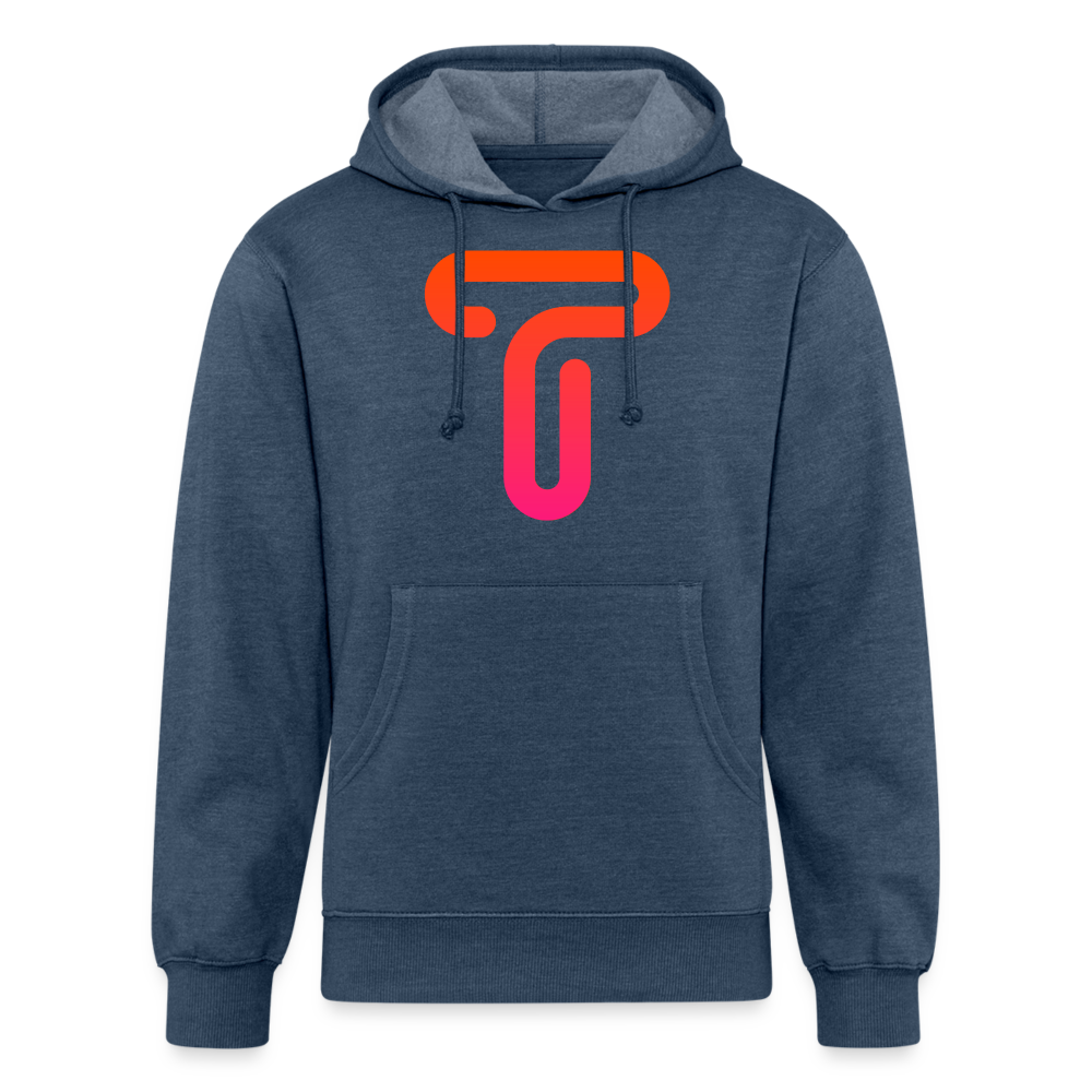 Unisex Organic Hoodie - heather navy
